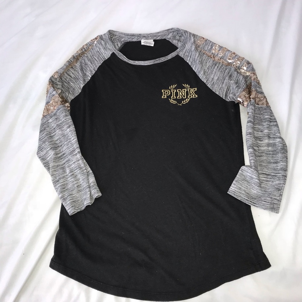 Black PINK quarter sleeve shirt